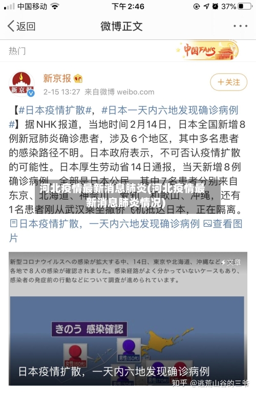 河北疫情最新消息肺炎(河北疫情最新消息肺炎情况)