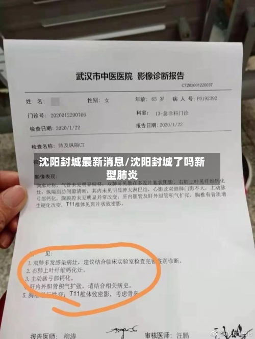 沈阳封城最新消息/沈阳封城了吗新型肺炎-第1张图片