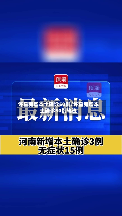 许昌新增本土确诊50例/许昌新增本土确诊50例轨迹