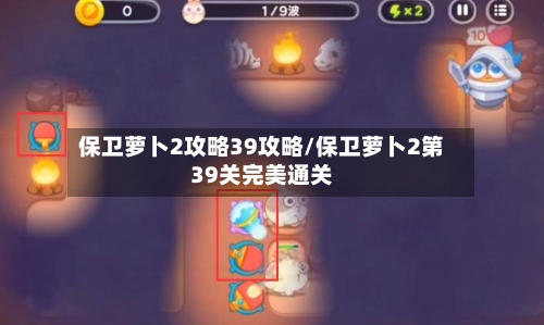 保卫萝卜2攻略39攻略/保卫萝卜2第39关完美通关