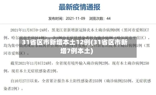 31省区市新增本土12例(31省区市新增7例本土)