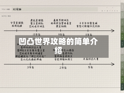 凹凸世界攻略的简单介绍-第1张图片