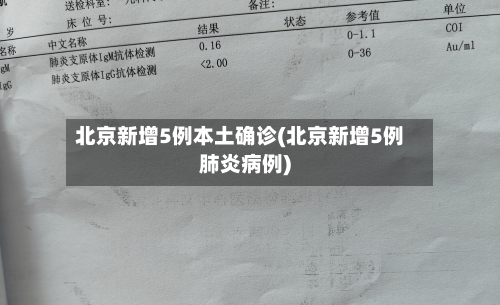 北京新增5例本土确诊(北京新增5例肺炎病例)-第1张图片