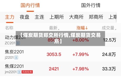 【煤炭期货郑交所行情,煤炭期货交易所】-第1张图片