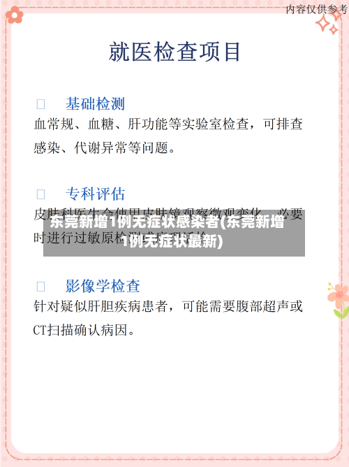 东莞新增1例无症状感染者(东莞新增1例无症状最新)-第1张图片