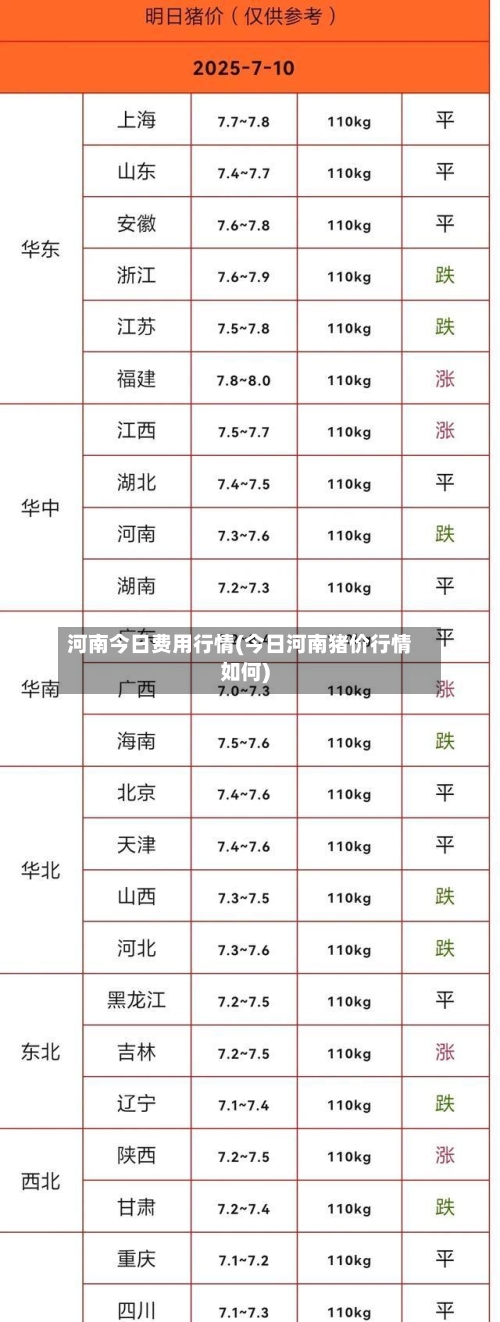 河南今日费用行情(今日河南猪价行情如何)-第1张图片