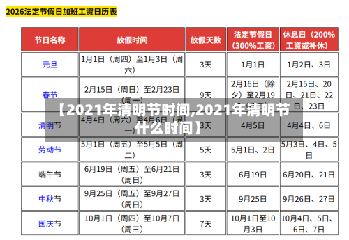 【2021年清明节时间,2021年清明节什么时间】-第1张图片