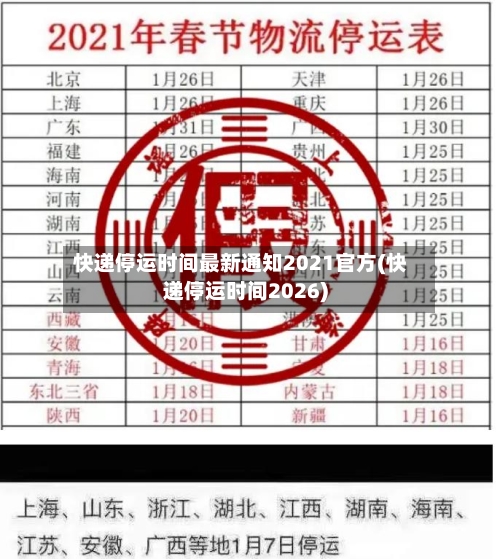 快递停运时间最新通知2021官方(快递停运时间2026)-第1张图片