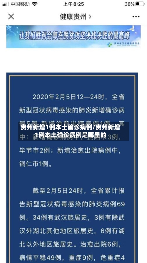 贵州新增1例本土确诊病例/贵州新增1例本土确诊病例是哪里的-第1张图片