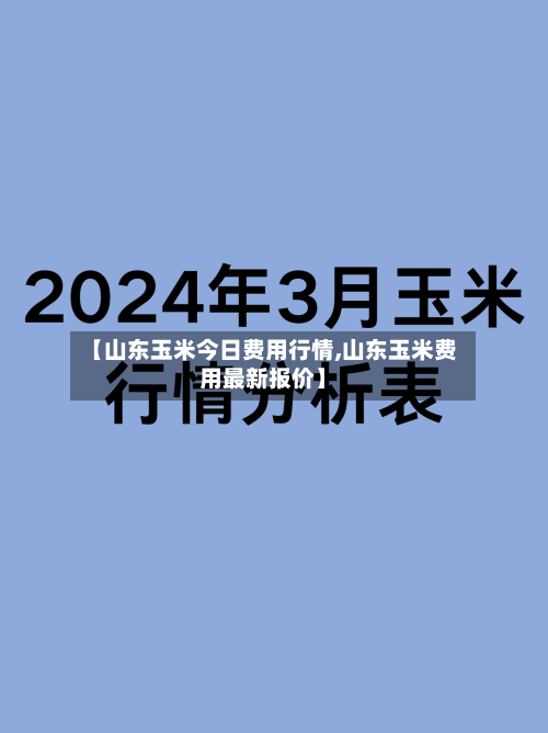 【山东玉米今日费用行情,山东玉米费用最新报价】-第1张图片