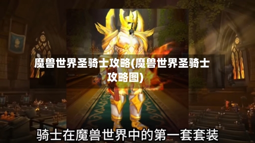魔兽世界圣骑士攻略(魔兽世界圣骑士攻略图)-第1张图片
