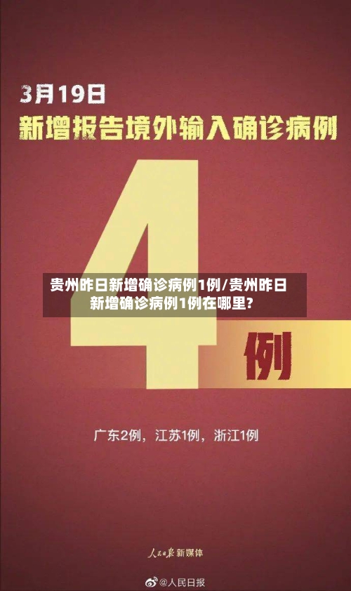 贵州昨日新增确诊病例1例/贵州昨日新增确诊病例1例在哪里?-第1张图片