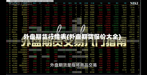 外盘期货行情表(外盘期货报价大全)-第1张图片