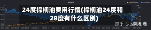 24度棕榈油费用行情(棕榈油24度和28度有什么区别)-第1张图片