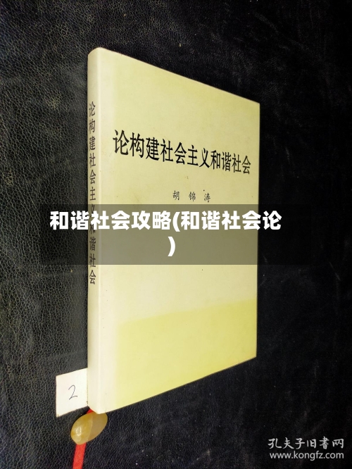 和谐社会攻略(和谐社会论)