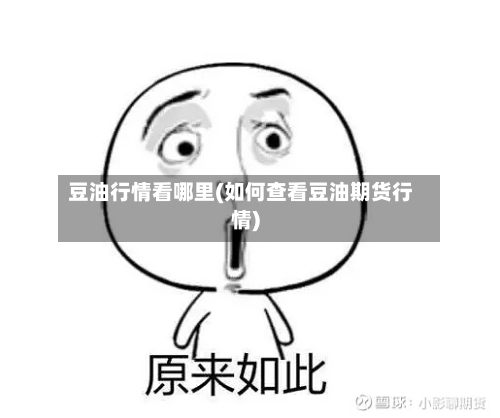 豆油行情看哪里(如何查看豆油期货行情)