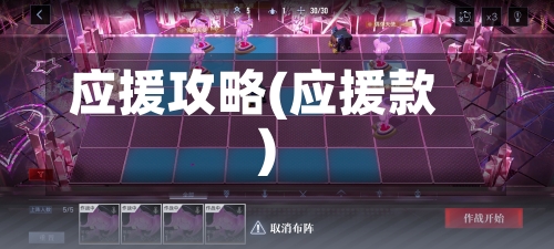 应援攻略(应援款)