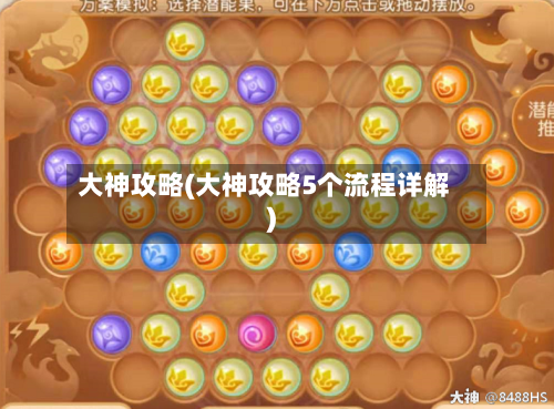 大神攻略(大神攻略5个流程详解)
