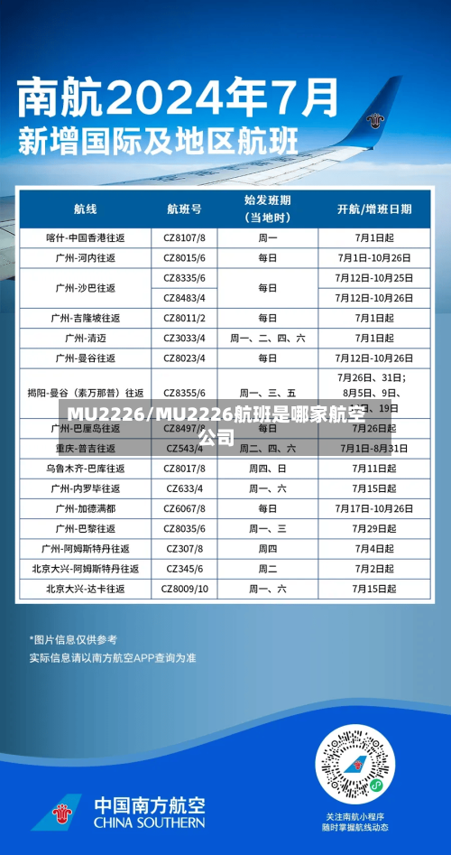 MU2226/MU2226航班是哪家航空公司