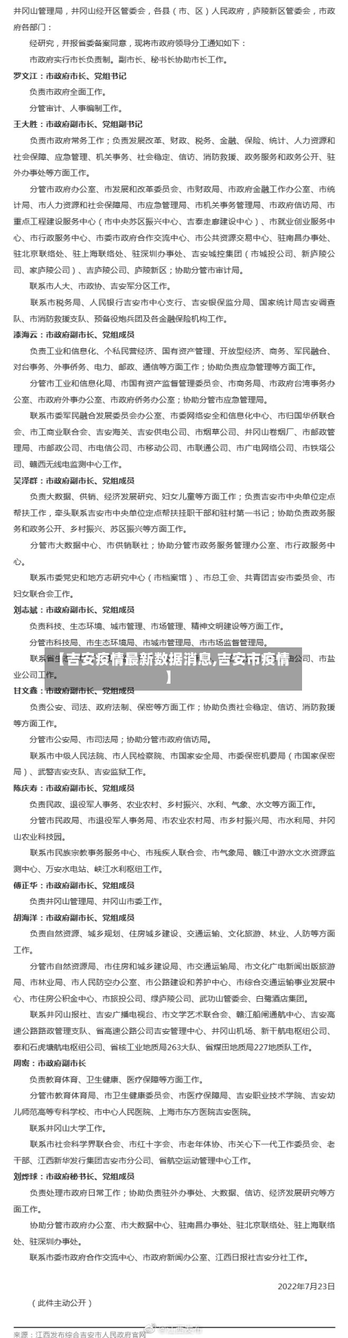 【吉安疫情最新数据消息,吉安市疫情】-第2张图片