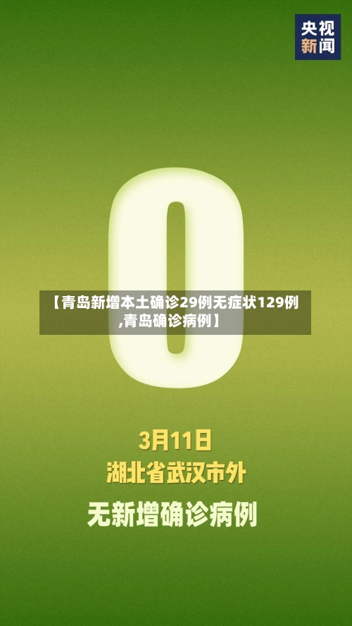 【青岛新增本土确诊29例无症状129例,青岛确诊病例】