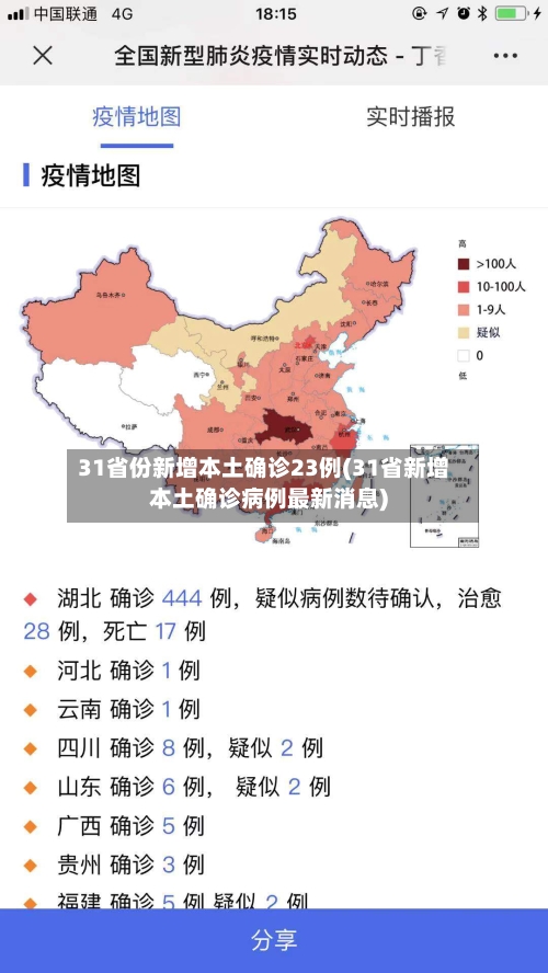 31省份新增本土确诊23例(31省新增本土确诊病例最新消息)