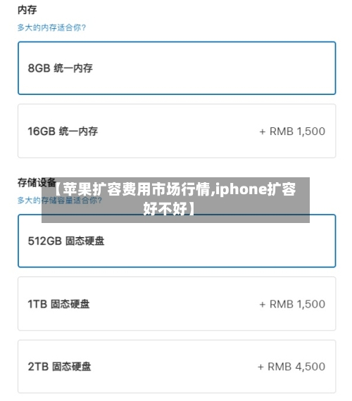 【苹果扩容费用市场行情,iphone扩容好不好】-第2张图片