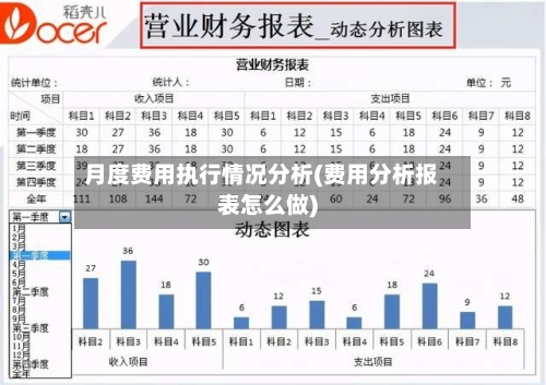 月度费用执行情况分析(费用分析报表怎么做)-第1张图片
