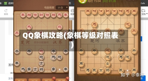 QQ象棋攻略(象棋等级对照表)