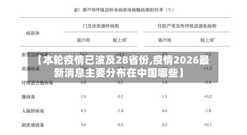 【本轮疫情已波及28省份,疫情2026最新消息主要分布在中国哪些】-第2张图片