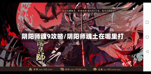 阴阳师魂9攻略/阴阳师魂土在哪里打-第1张图片