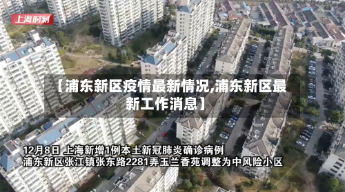 【浦东新区疫情最新情况,浦东新区最新工作消息】-第3张图片