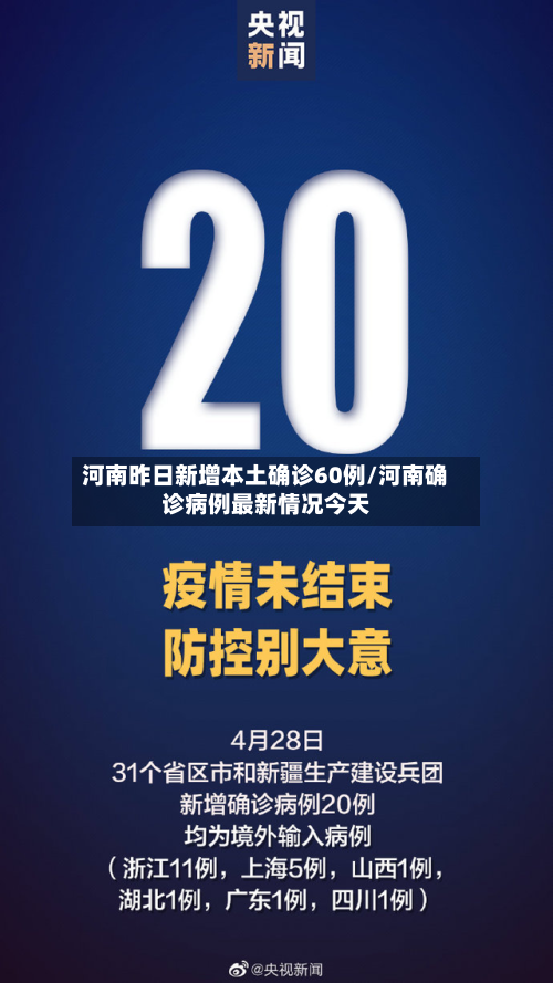 河南昨日新增本土确诊60例/河南确诊病例最新情况今天