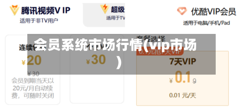 会员系统市场行情(vip市场)-第2张图片